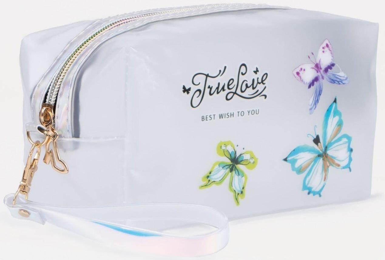 Косметичка на молнии, цвет прозрачный