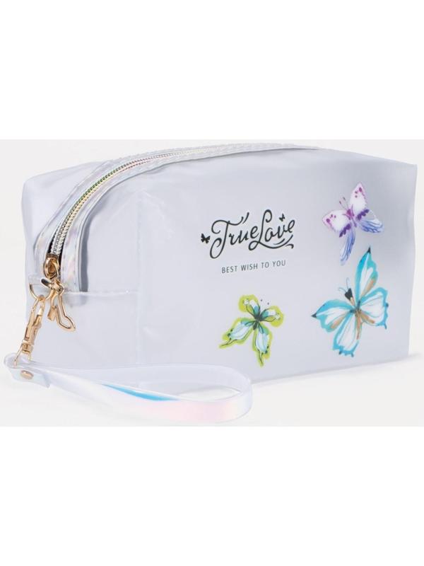 Косметичка на молнии, цвет прозрачный