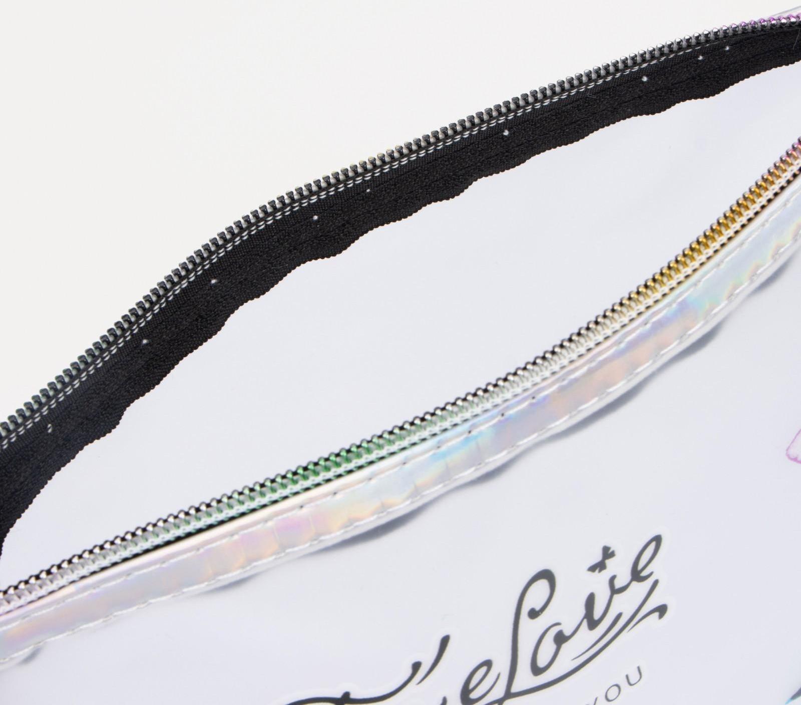 Косметичка на молнии, цвет прозрачный