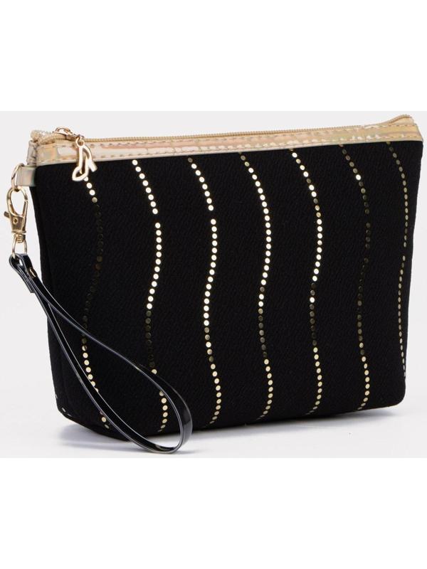 Косметичка на молнии, цвет чёрный