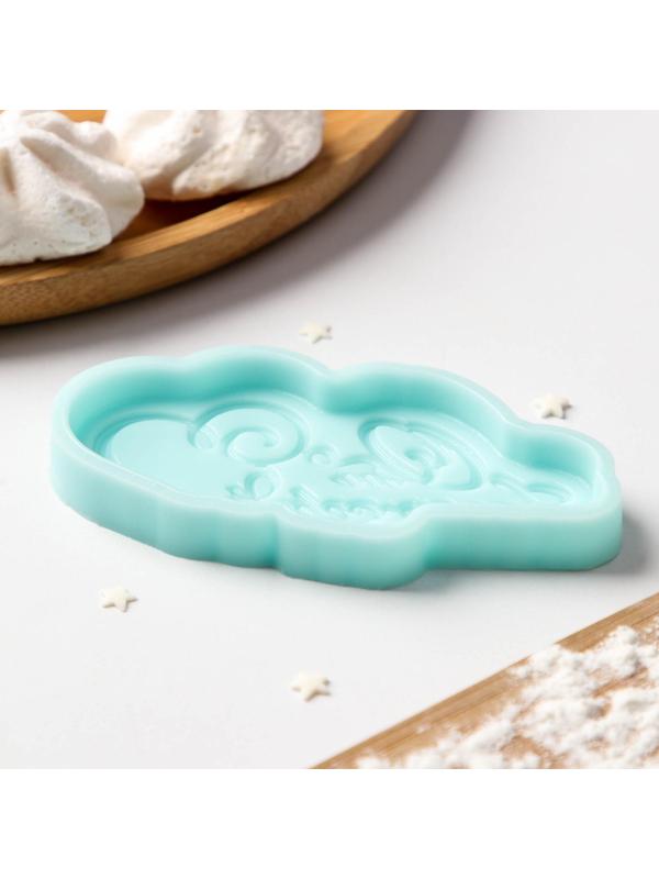 Силиконовая форма «От всего сердца», 10×5,2×1 см, цвет бирюзовый