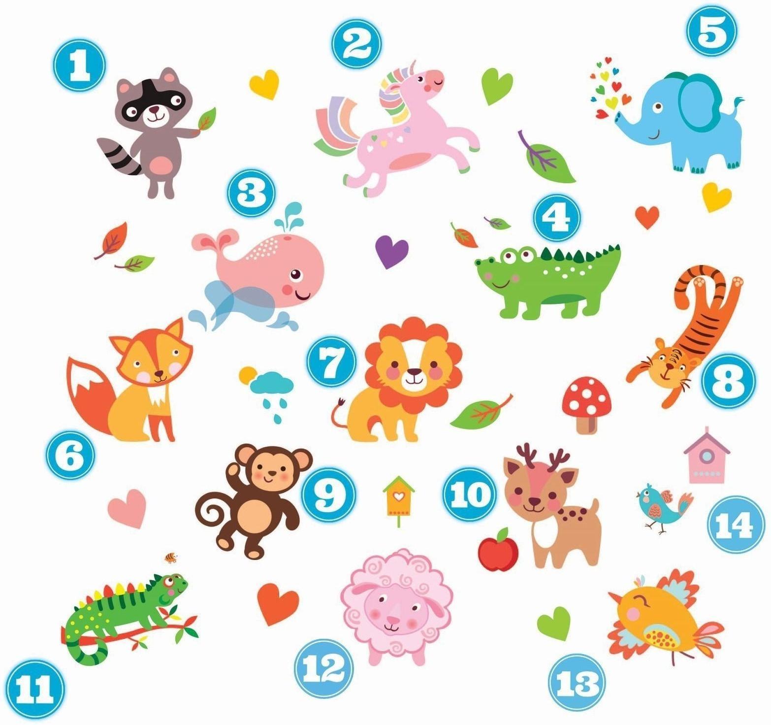 Термотрансфер «Весёлый зоопарк», 19,5 × 21 см, 14 дизайнов