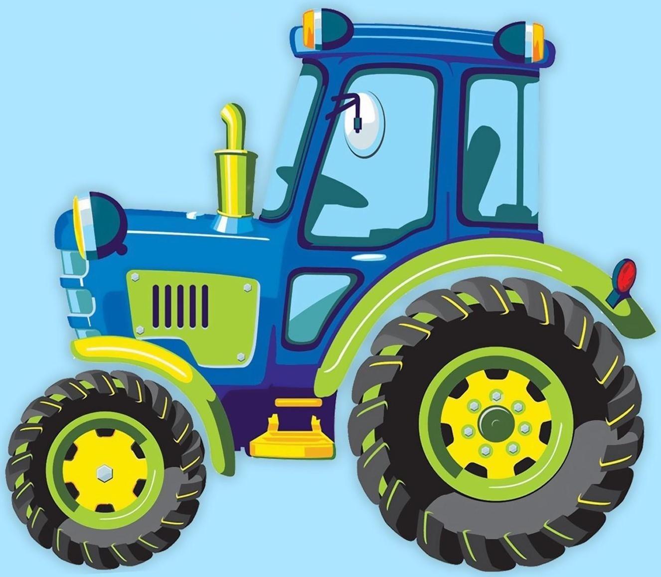 Термотрансфер «Трактор», 12 × 10,4 см