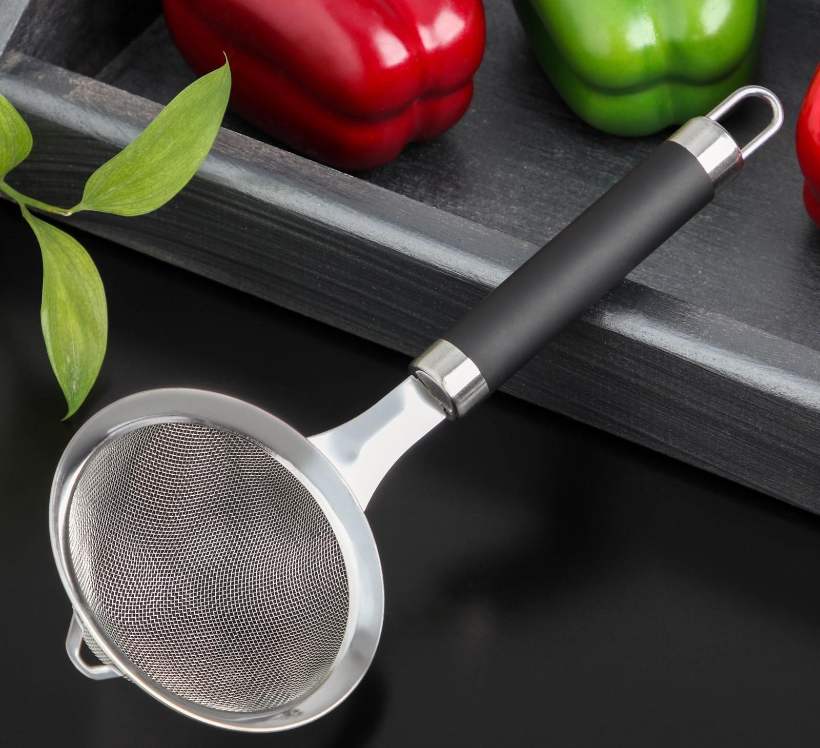 Сито Доляна Venus, нержавеющая сталь, цвет чёрный