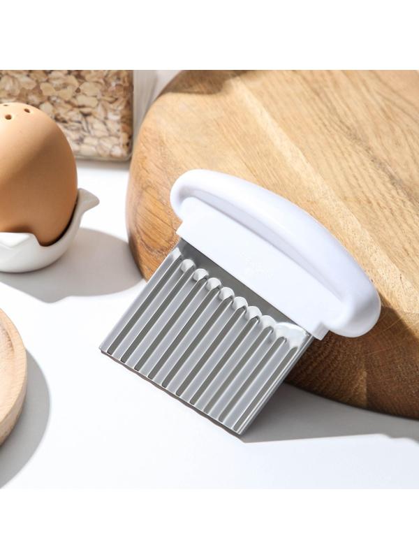 Овощерезка фигурная «Гриб», нержавеющая сталь, цвет белый