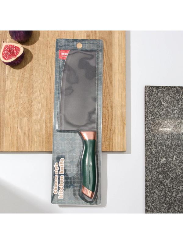 Топорик кухонный «Эсмиральда», 17×7,5 см, цвет зелёный