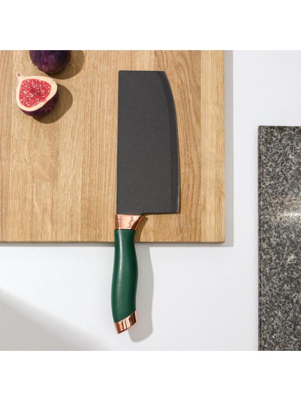 Топорик кухонный «Эсмиральда», 17×7,5 см, цвет зелёный