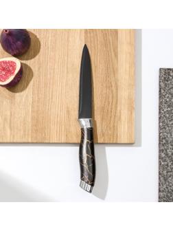 Нож Доляна «Энергия», универсальный, лезвие 12,5 см, цвет чёрный