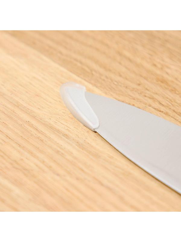 Нож кухонный Доляна Zeus, овощной, 9,5 см, цвет чёрный