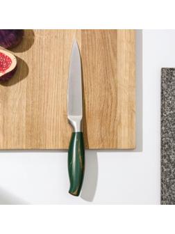 Нож кухонный Доляна Zeus, универсальный, 12,5 см, цвет изумрудный