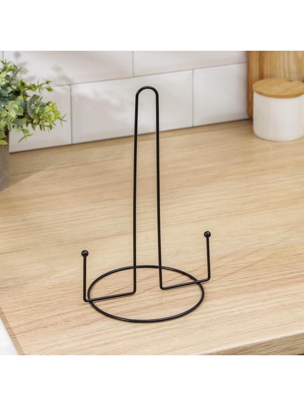 Подставка под бумажные полотенца Доляна, 15×13,5×28 см, цвет чёрный