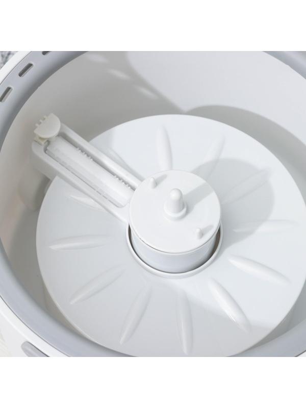 Швабра с отжимом и ведро, насадка из микрофибры, компактный