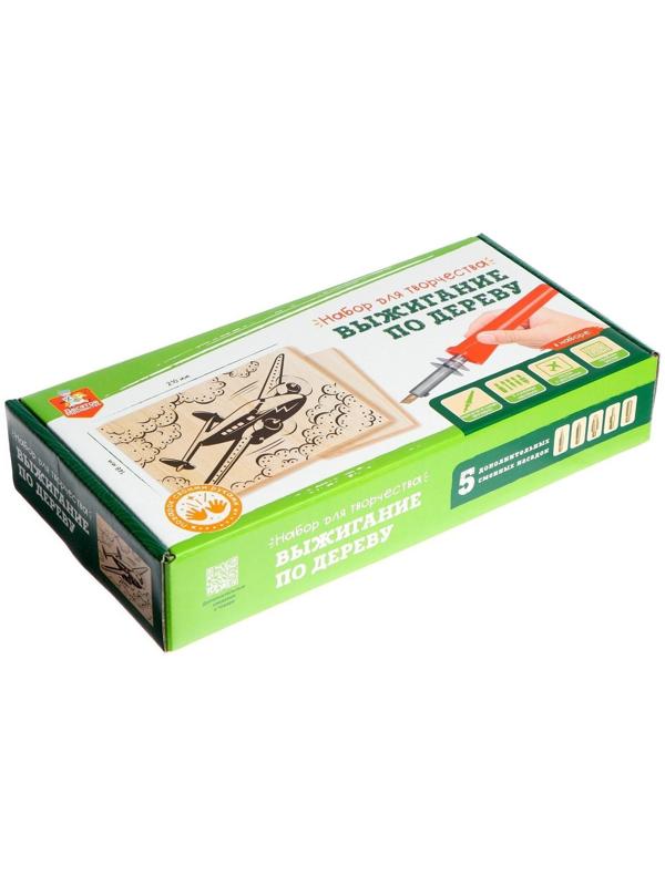 Набор для выжигания по дереву (аппарат с насадками, доски 2 шт.)