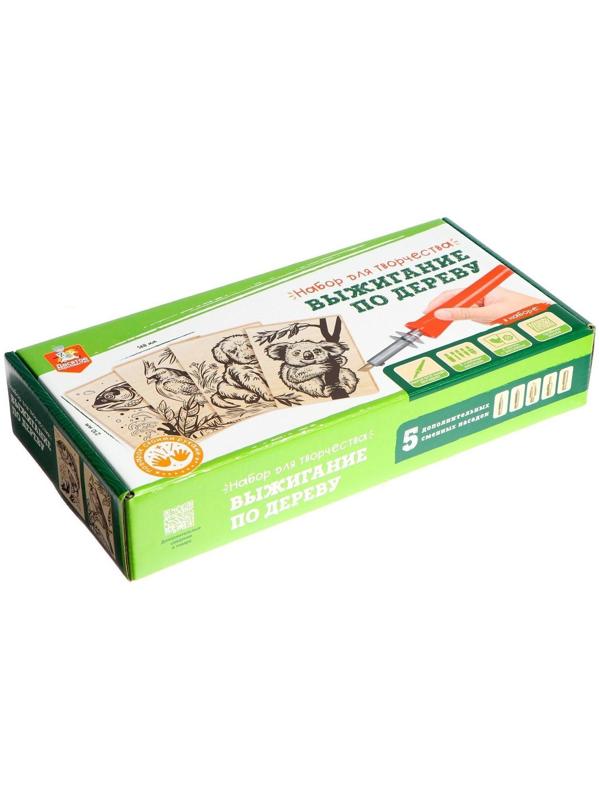 Набор для выжигания по дереву (аппарат с насадками, доски 5 шт.)