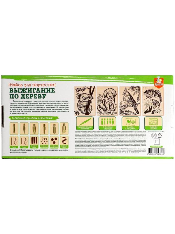 Набор для выжигания по дереву (аппарат с насадками, доски 5 шт.)