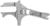 Ключ разводной сантехнический ТУНДРА, укороченная рукоятка, раскрытие губок до 80 мм, 225 мм