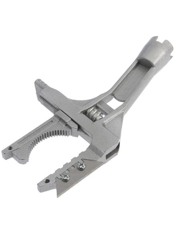 Ключ разводной сантехнический ТУНДРА, укороченная рукоятка, раскрытие губок до 80 мм, 225 мм