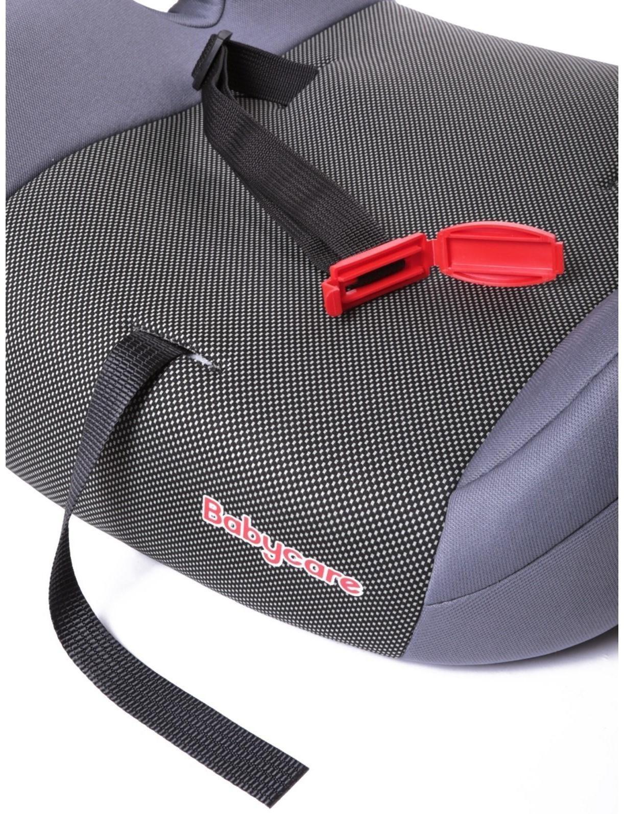 Автокресло детское бустер, гр. II/III, 15-36кг, (5-13 лет) (Серый Карбон)