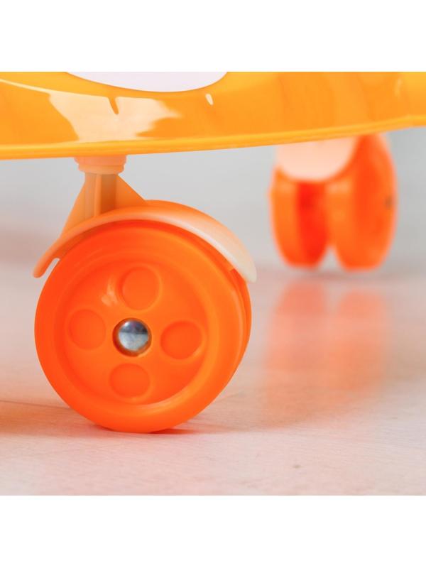 Ходунки «BUGGY», оранжевый, 6 колес, муз., свет