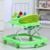 Ходунки «BUGGY C», зеленый, 6 силик. колес, муз., свет