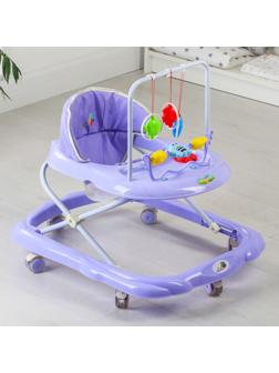 Ходунки «BUGGY C», фиолетовый, 6 силик. колес, муз., свет