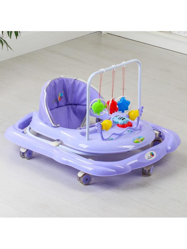 Ходунки «BUGGY C», фиолетовый, 6 силик. колес, муз., свет