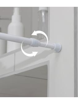 Карниз универсальный, раздвижной 30-50 см, цвет белый