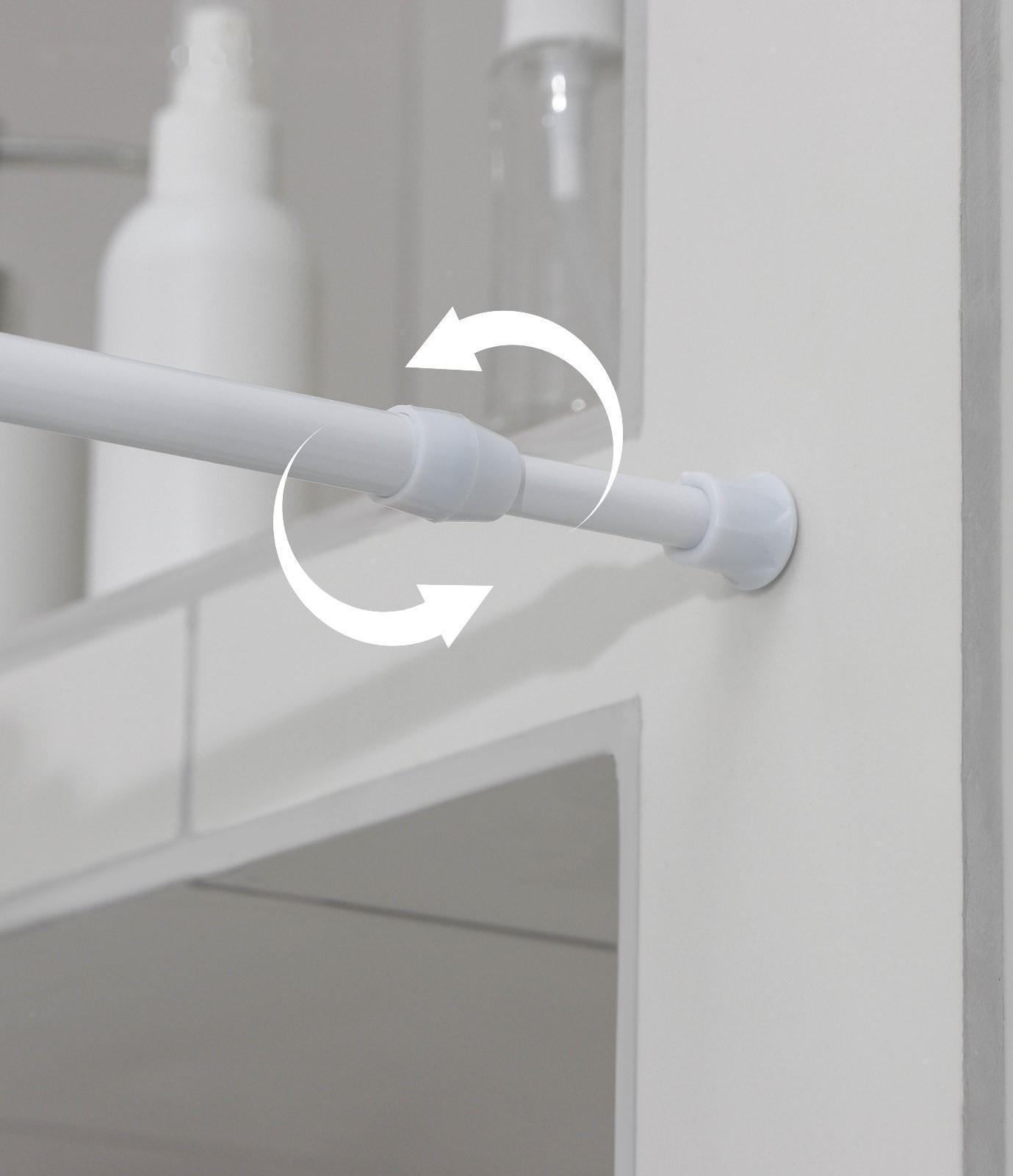 Карниз универсальный, раздвижной 70-120 см, цвет белый