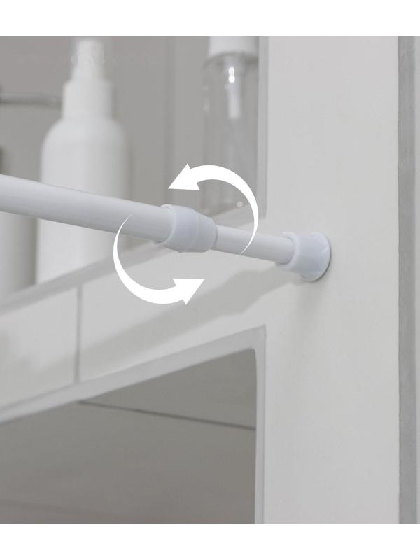 Карниз универсальный, раздвижной 70-120 см, цвет белый