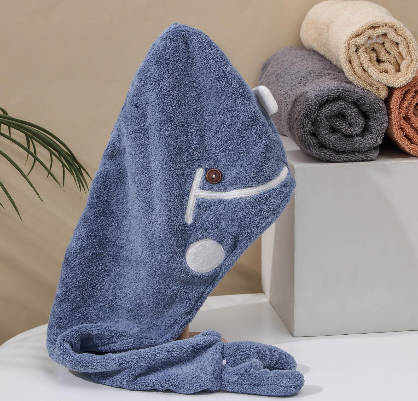 Чалма для сушки волос Доляна «Кит», микрофибра, цвет МИКС