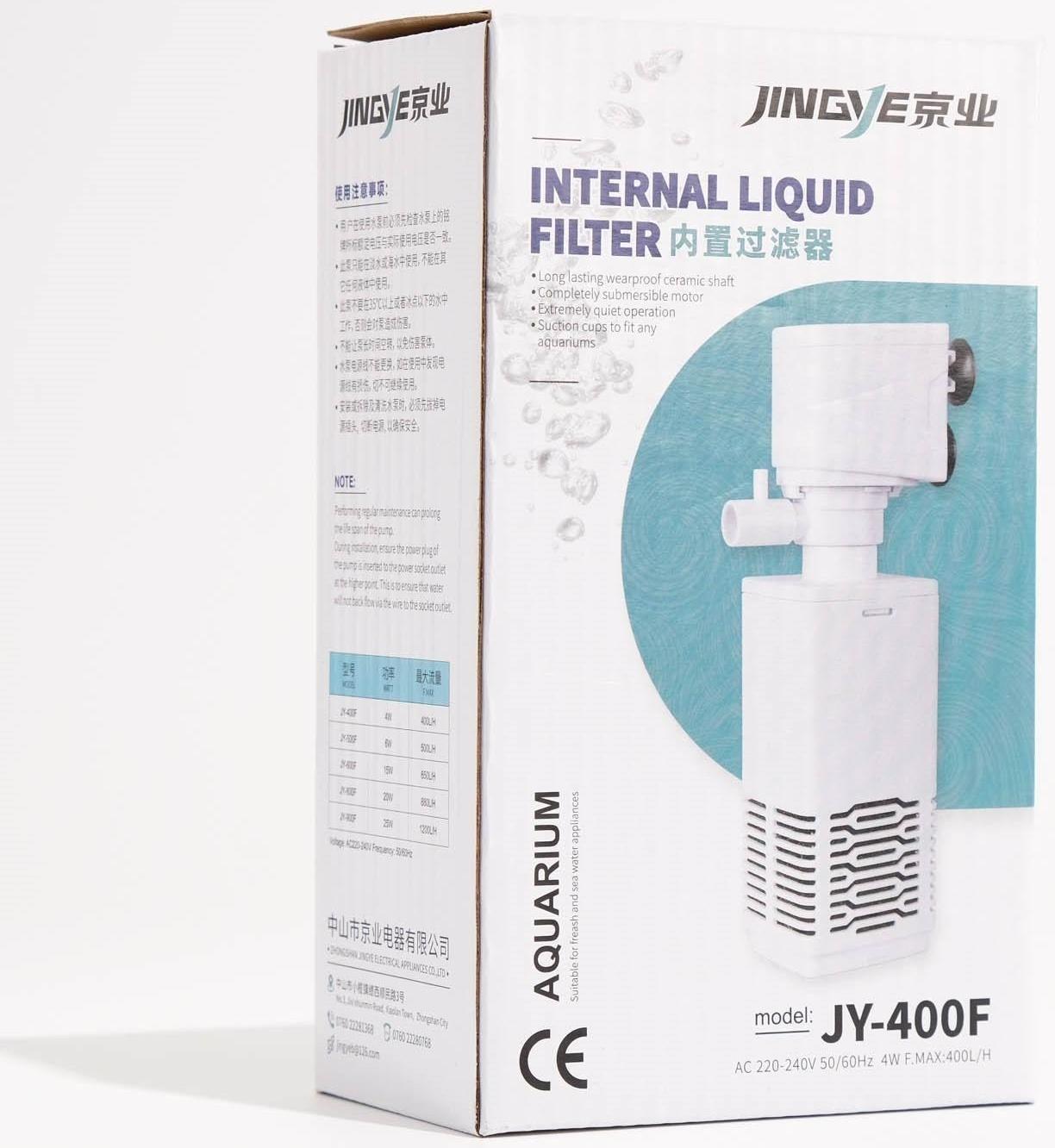 Фильтр внутренний JINGYE, 400 л/ч, 4 Вт