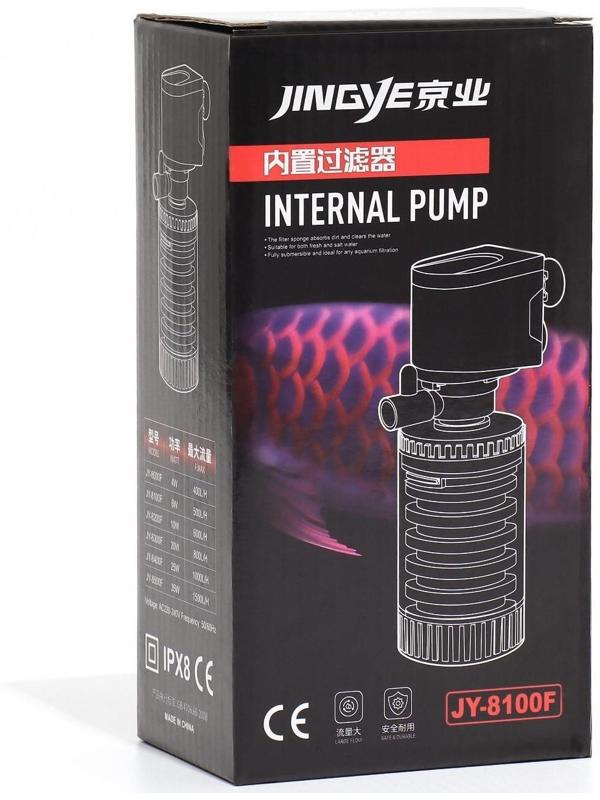 Фильтр внутренний JINGYE Bio, 500 л/ч, 6 Вт