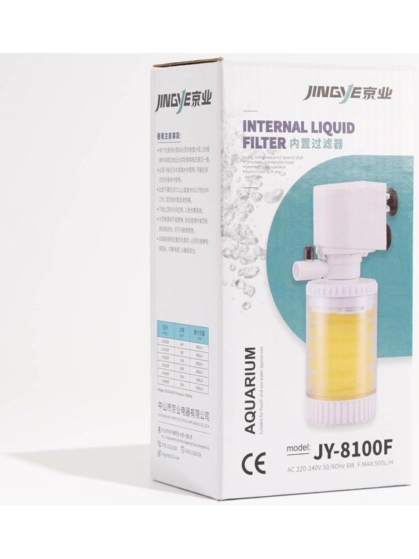 Фильтр внутренний JINGYE Bio, 500 л/ч, 6 Вт