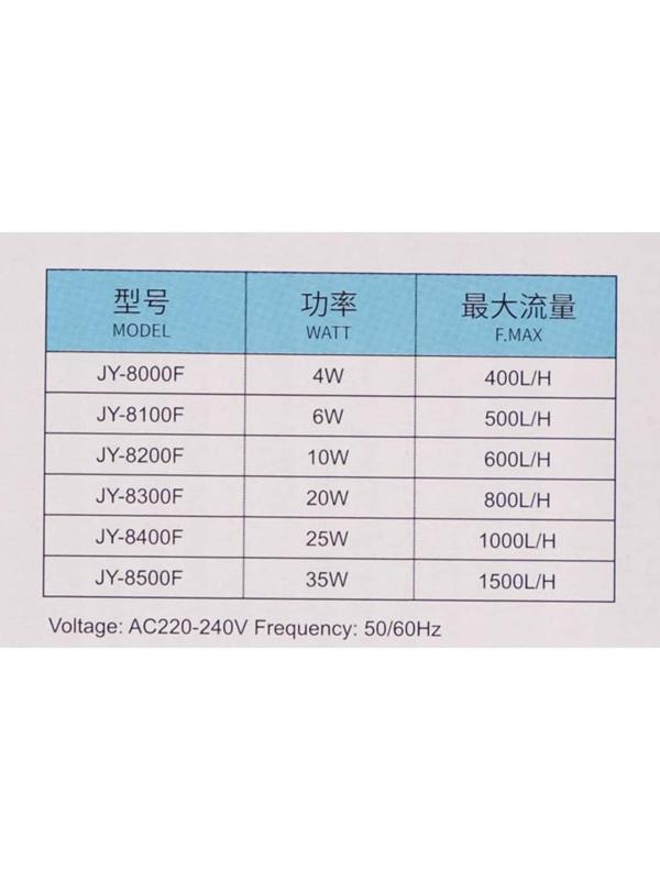 Фильтр внутренний JINGYE Bio, двухсекционный, 800 л/ч, 20 Вт