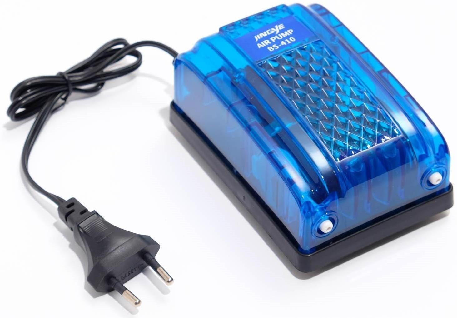 Компрессор JINGYE внешний, прозрачный корпус, 2 x 4 л/мин, 5 Вт