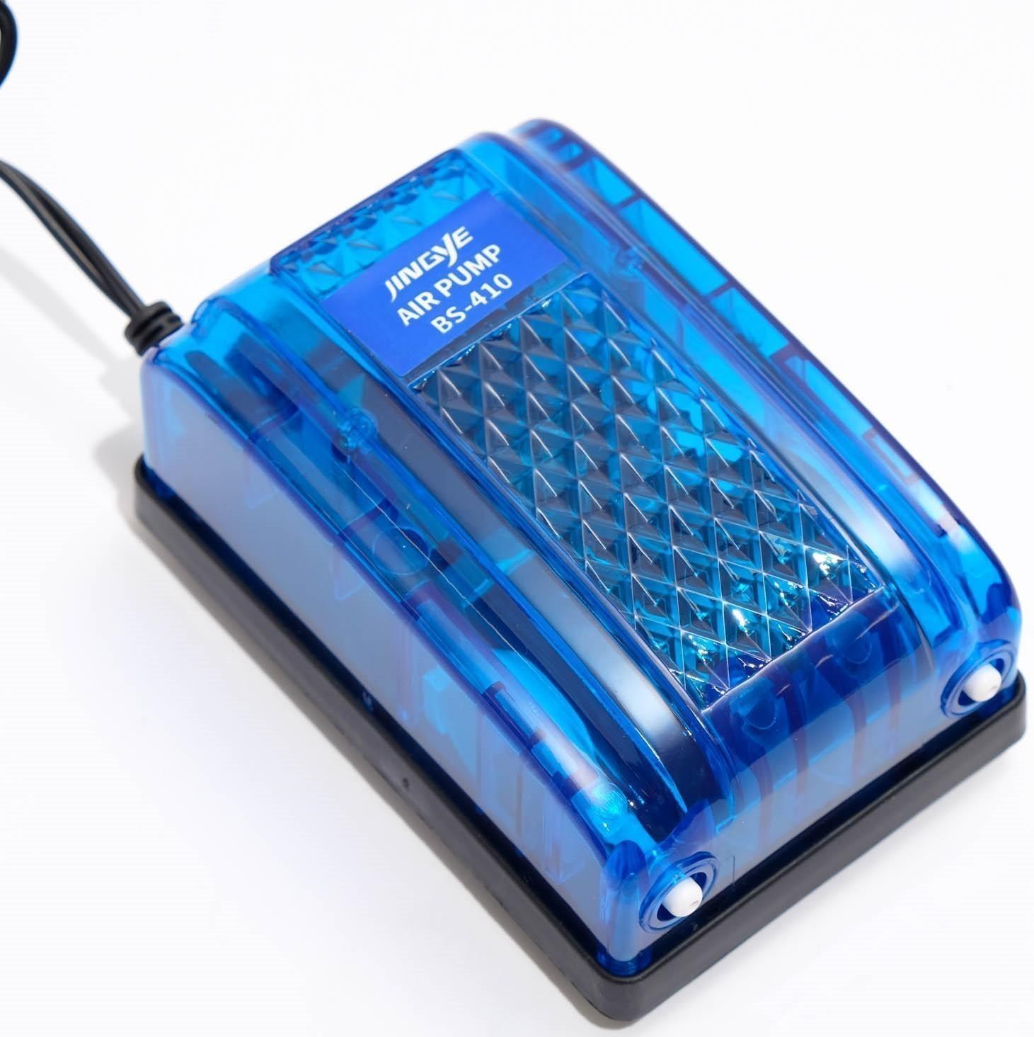 Компрессор JINGYE внешний, прозрачный корпус, 2 x 4 л/мин, 5 Вт