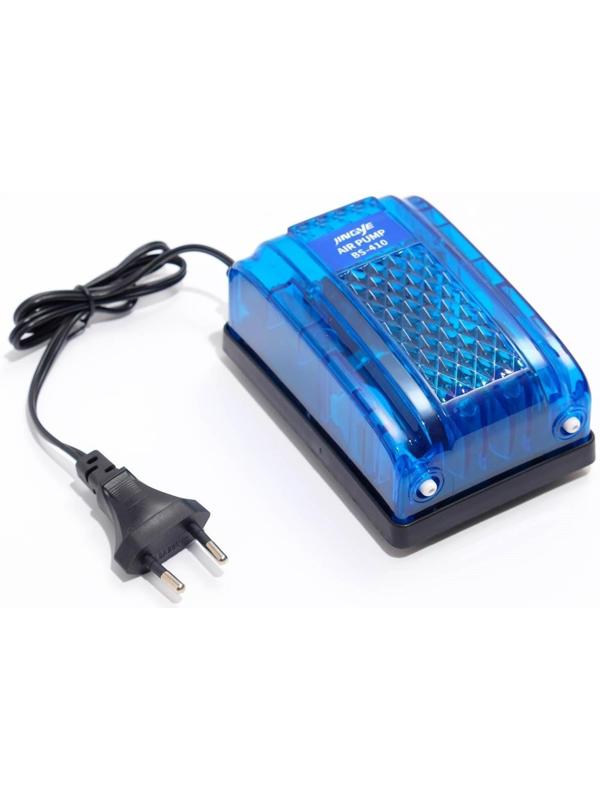 Компрессор JINGYE внешний, прозрачный корпус, 2 x 4 л/мин, 5 Вт