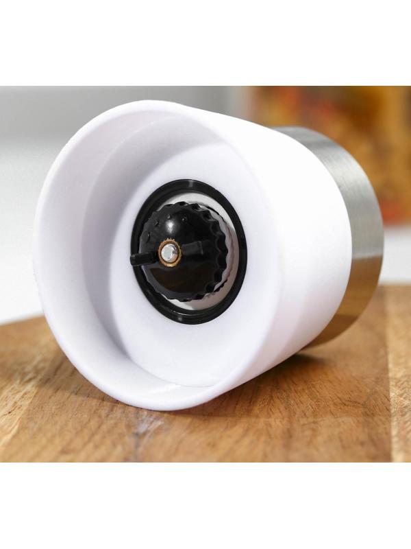 Мельница для специй «Модерн», 6,5×6,5×13 см, 180 мл, цвет белый