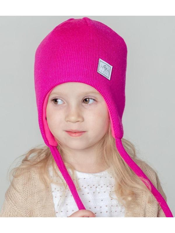 Шапка детская, цвет малиновый, размер 42-46