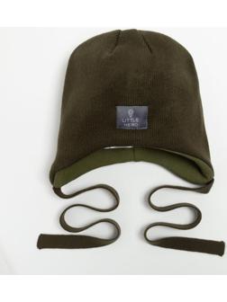 Шапка детская, цвет хаки, размер 46-50