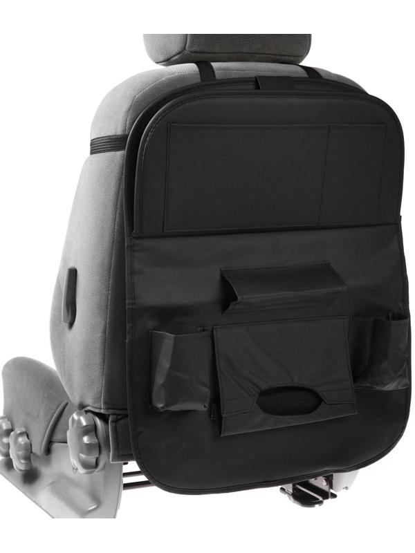 Органайзер на спинку сиденья 62×44 см, кож.зам, черный