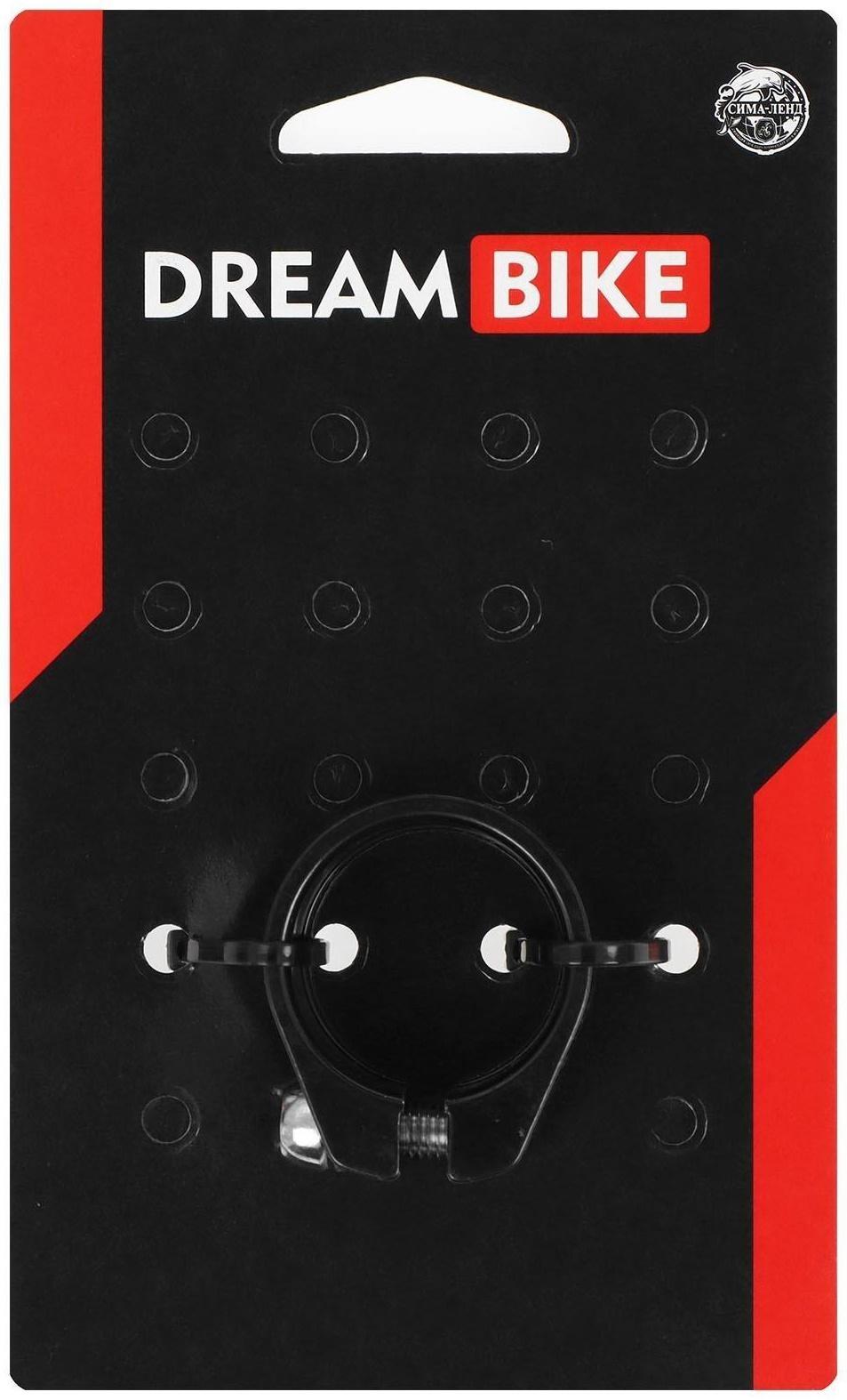 Хомут подседельный Dream Bike 28,6 цвет чёрный