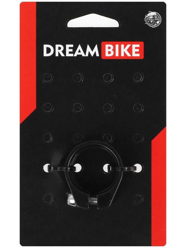 Хомут подседельный Dream Bike 28,6 цвет чёрный