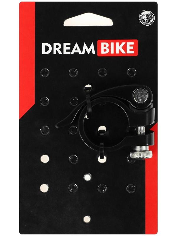 Хомут подседельный Dream Bike 28,6 мм, цвет черный