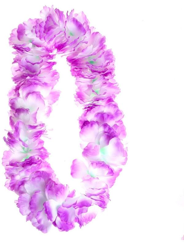 Гавайское ожерелье «Лепесточки», цвет фиолетовый