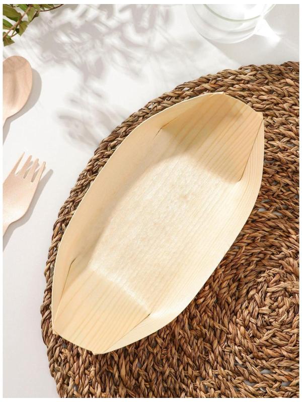 Лоток деревянный, 21×11 см, фасовка 50 шт