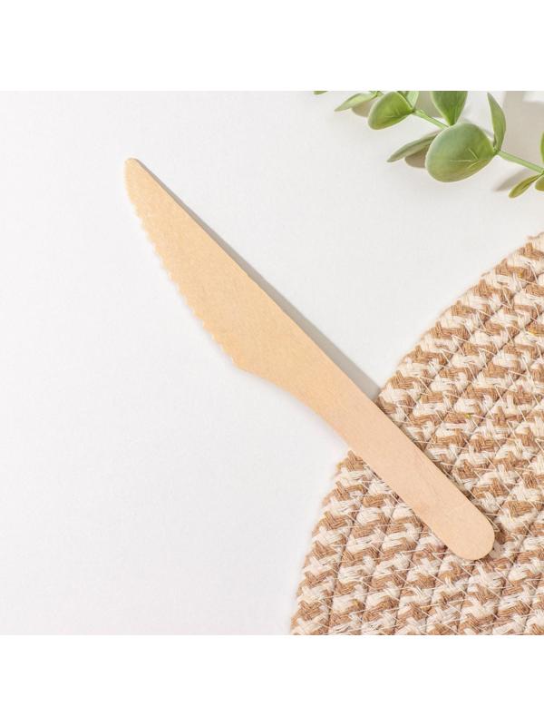 Нож деревянный, 16 см, фасовка 50 шт