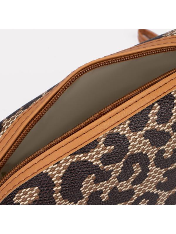 Косметичка на молнии, цвет коричневый