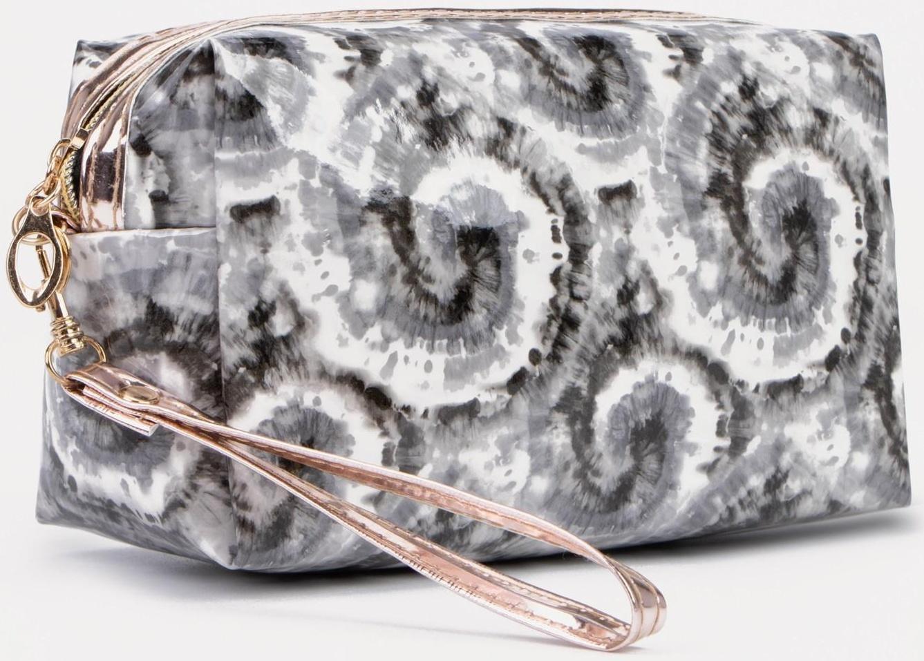 Косметичка на молнии, цвет серый