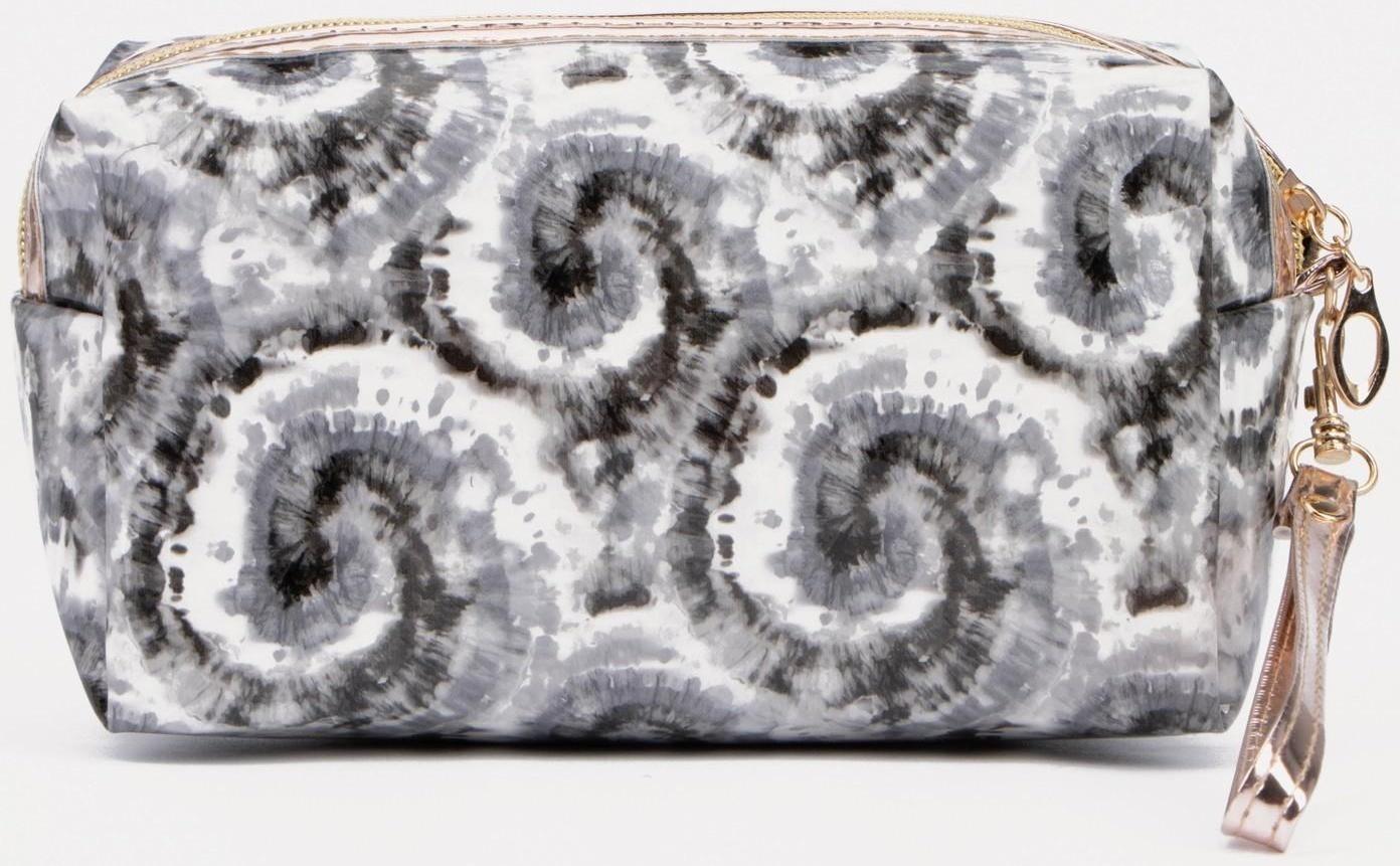 Косметичка на молнии, цвет серый